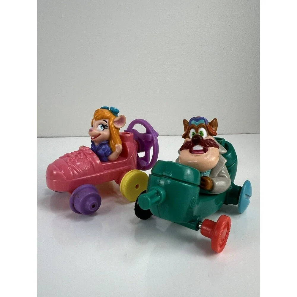 2 Pc 1989 McDonalds Happy Meal Toy Disney’s Rescue Rangers Gadget’s Rescue Racer